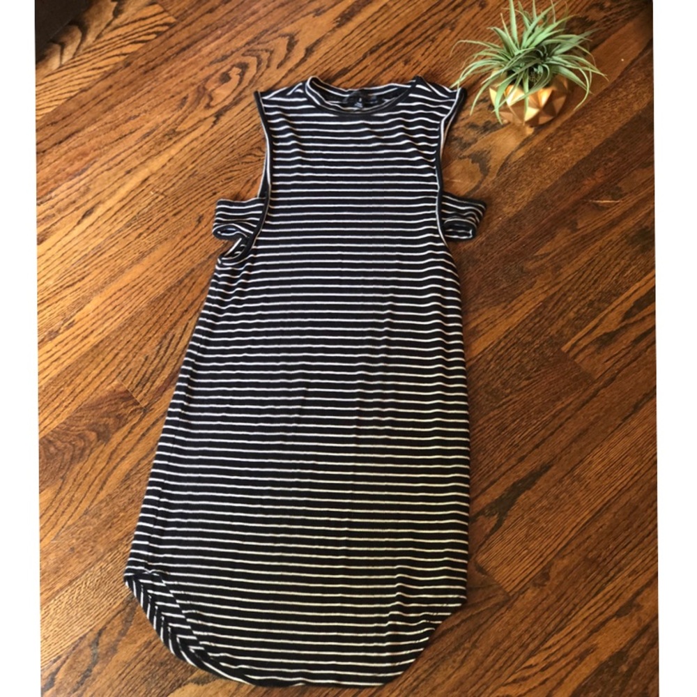 Striped Cut Out Dress